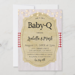 Invitación Baby-Q Barbecue Baby Shower