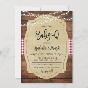 Invitación Baby-Q Barbecue Baby Shower
