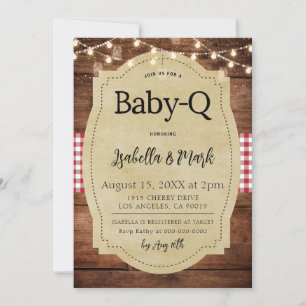Invitación Baby-Q Barbecue Baby Shower