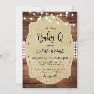 Invitación Baby-Q Barbecue Baby Shower
