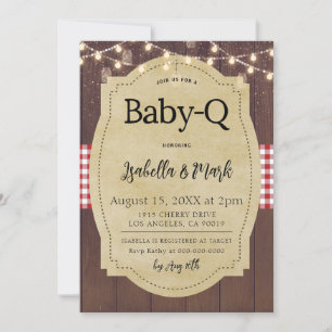 Invitación Baby-Q Barbecue Baby Shower