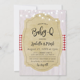 Invitación Baby-Q Barbecue Baby Shower