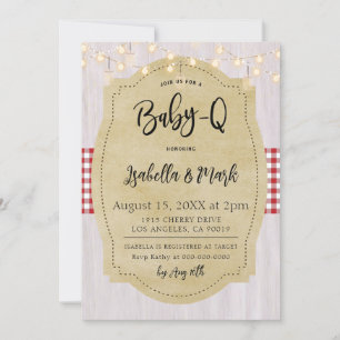 Invitación Baby-Q Barbecue Baby Shower
