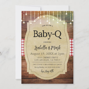Invitación Baby-Q Barbecue Baby Shower