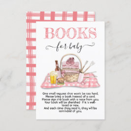 Invitación Baby Q Barbecue Ducha Pink Books para bebé