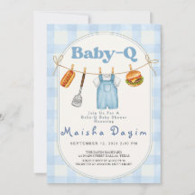 Baby-Q Fiesta de Bebé con Ropa Tendida a Cuadros A