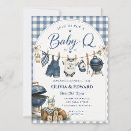 Invitación Baby-Q | Una ducha de bebé de barbacoa en el patio