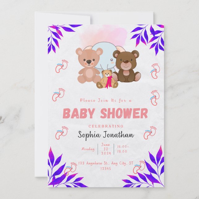 Invitación Baby Shower (Reverso)