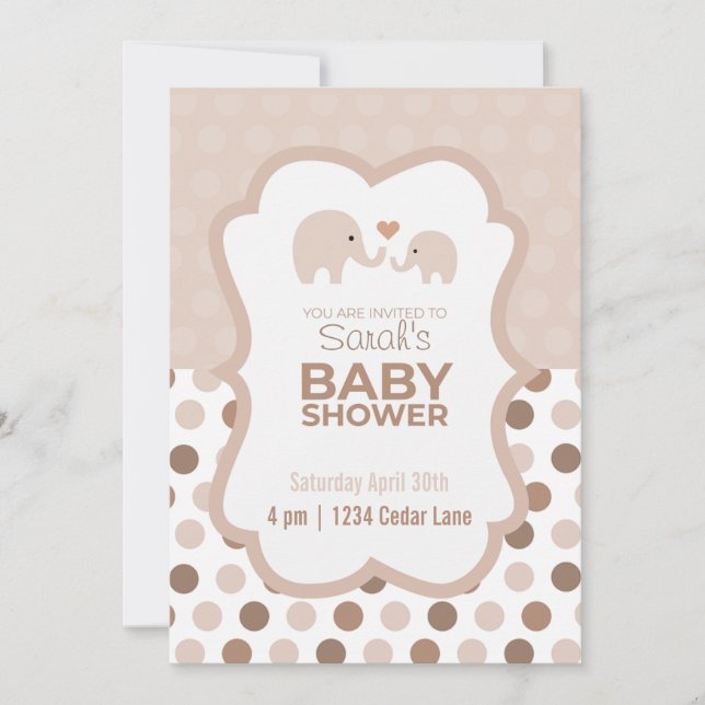 Invitación Baby Shower (Anverso)