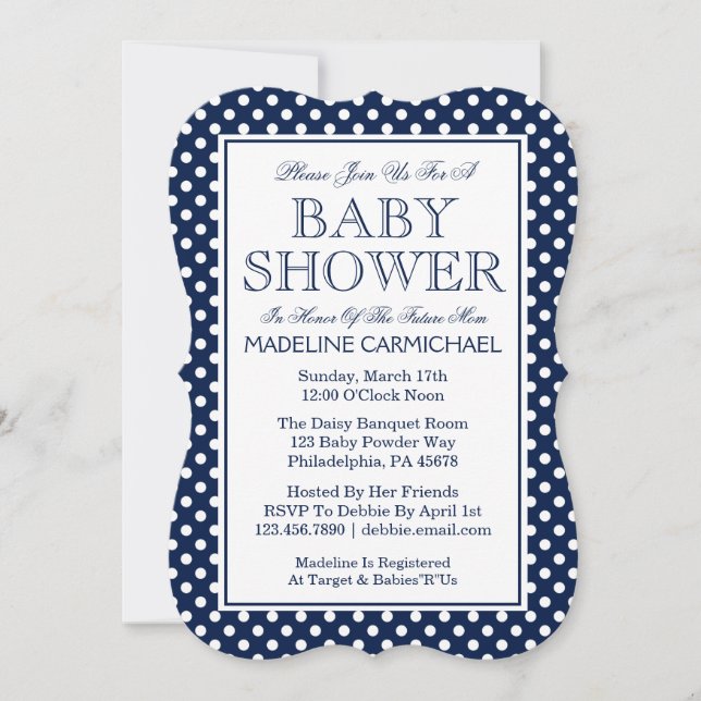 Invitación Baby Shower (Anverso)