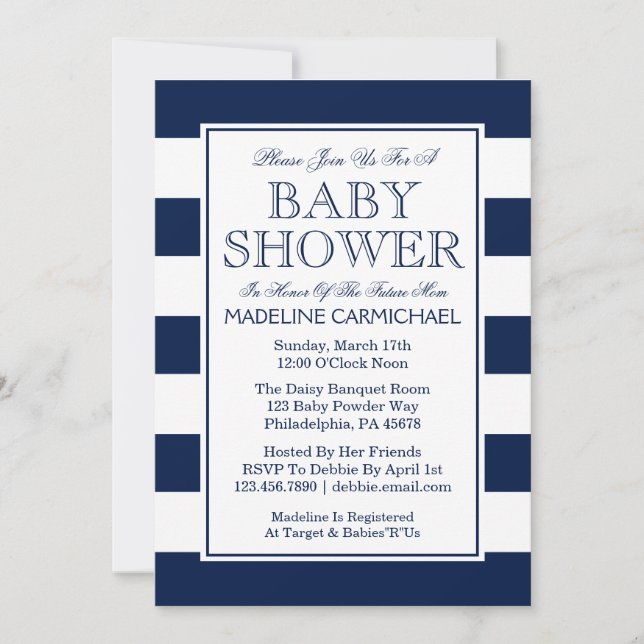Invitación Baby Shower (Anverso)