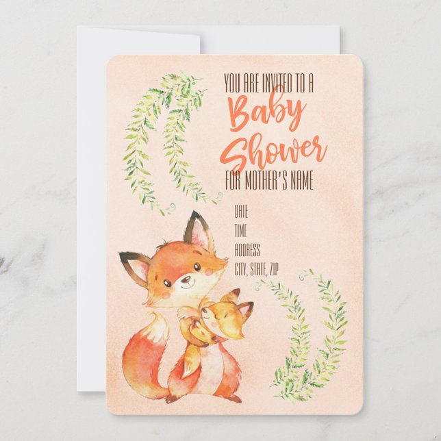 Invitación  Baby Shower (Anverso)