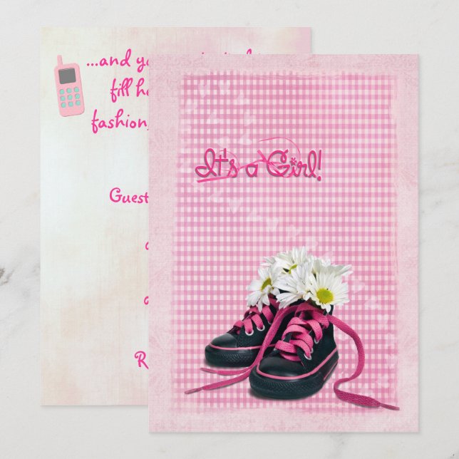 Invitación Baby Shower (Anverso / Reverso)