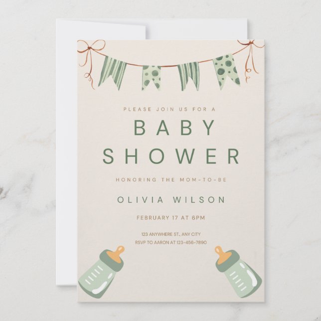 Invitación Baby Shower (Anverso)
