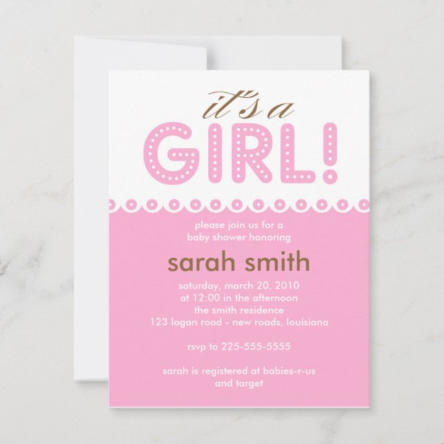 Invitación Baby Shower (Anverso)