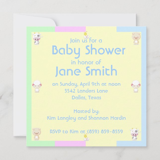 Invitación Baby Shower (Anverso)
