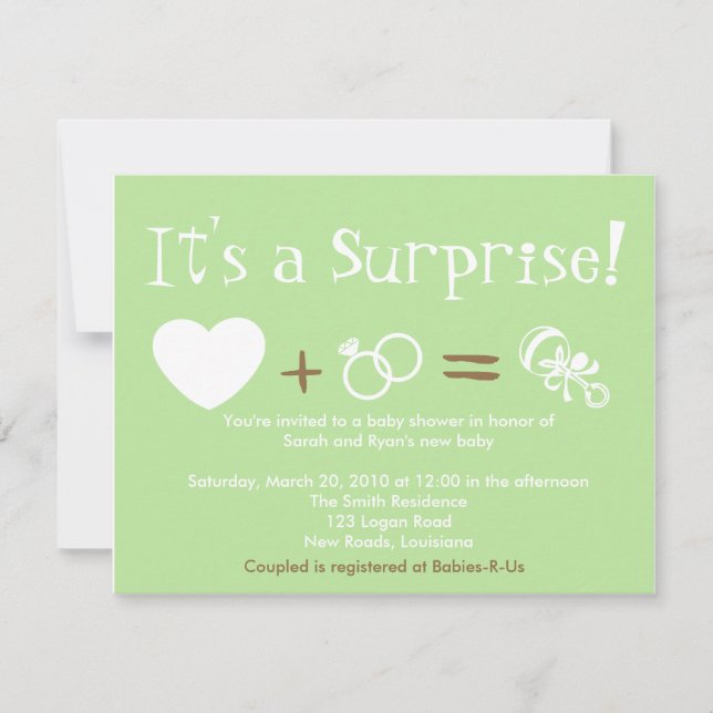 Invitación Baby Shower (Anverso)