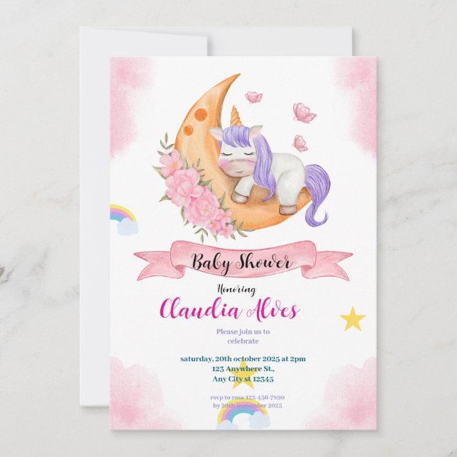 Invitación Baby Shower (Anverso)