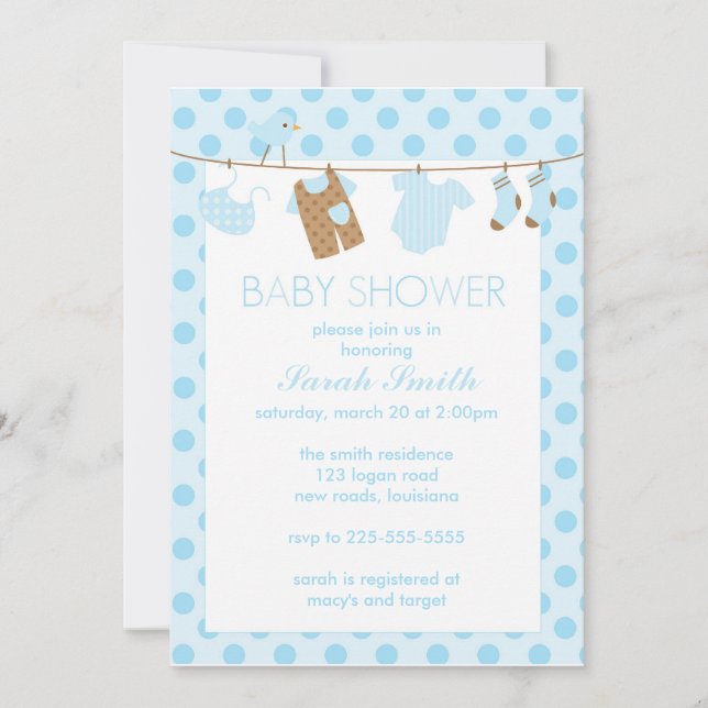 Invitación Baby Shower (Anverso)