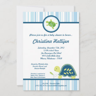 Invitación Baby Shower 5 x 7 para el océano de arr