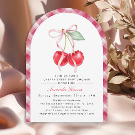 Invitación Baby Shower a Cherry Sweet Arch