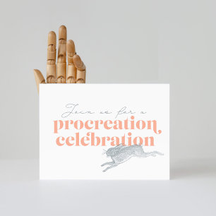 Invitación Baby Shower a la celebración de la proc