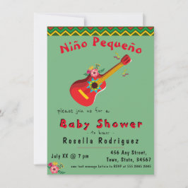 Invitación Baby Shower a la Fiesta Mexicana