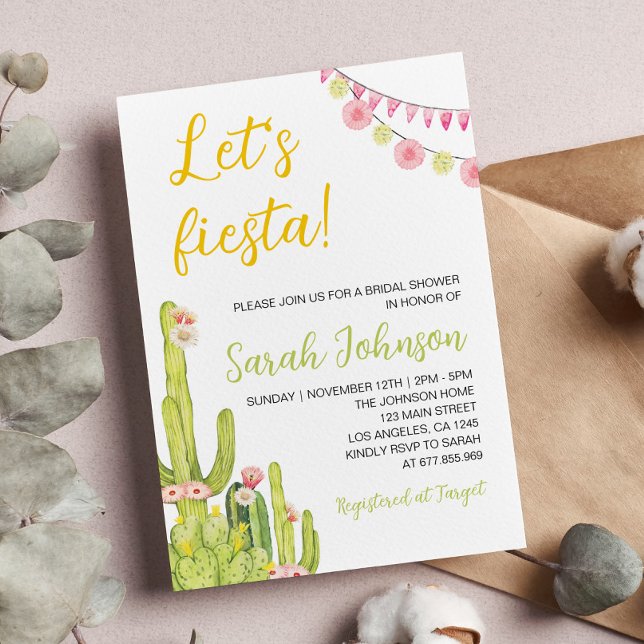 Invitación Baby Shower a la Fiesta Mexicana (Subido por el creador)