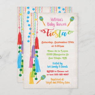 Invitación Baby Shower a la Fiesta Mexicana de Art