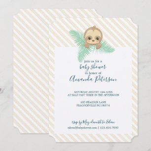 Invitación Baby Shower a la Leche Neutral para Beb