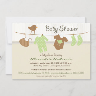Invitación Baby Shower a la línea neutra de género