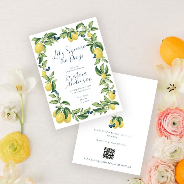 Invitación Baby Shower a la mariposa de cítricos l (Subido por el creador)