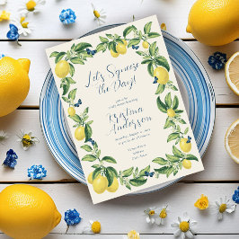 Invitación Baby Shower a la mariposa de cítricos l