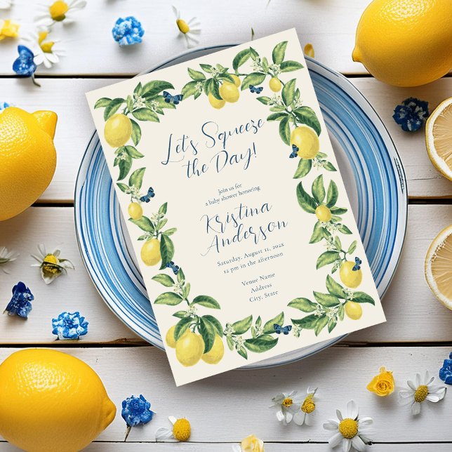 Invitación Baby Shower a la mariposa de cítricos l (Subido por el creador)