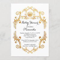 Invitación Baby Shower a la pequeña princesa vinta