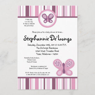 Invitación Baby Shower a la Pluma de Azúcar las 24