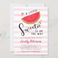 Invitación Baby Shower a la sandía
