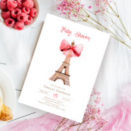 Invitación Baby Shower a la Torre Eiffel de París