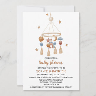 Invitación Baby Shower a la ventisca neutra por gé