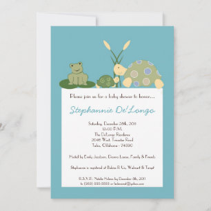Invitación Baby Shower a la vida de un caracol en 