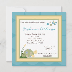 Invitación Baby Shower a la vida de un caracol en 