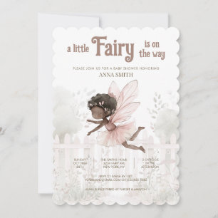 Invitación Baby Shower "A Little Fairy is on the Way"