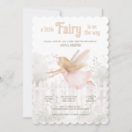 Invitación Baby Shower "A Little Fairy is on the Way"