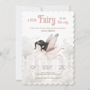 Invitación Baby Shower "A Little Fairy is on the Way"