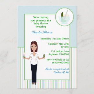 Invitación Baby Shower a Pickles and Ice Crema Boy