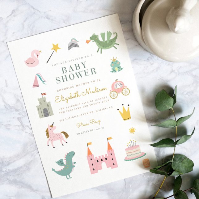 Invitación Baby Shower a Princess Dragon de Fairyt (Subido por el creador)
