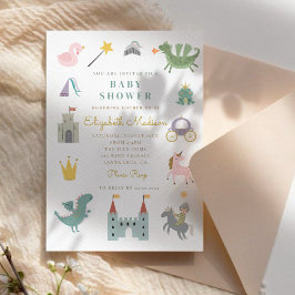 Invitación Baby Shower a Princess Dragon de Fairyt