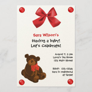 Invitación Baby Shower a Teddy Bear
