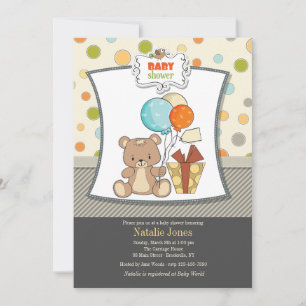 Invitación Baby Shower a Teddy Bear