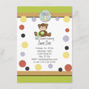 Invitación Baby Shower a Teddy Bear